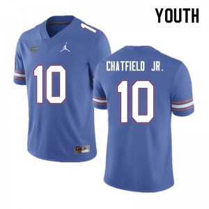 Youth Andrew Chatfield Jr. Blue University of Florida #10 College Jersey