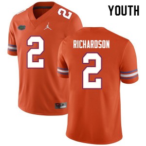 Youth Anthony Richardson Orange UF #2 NCAA Jersey