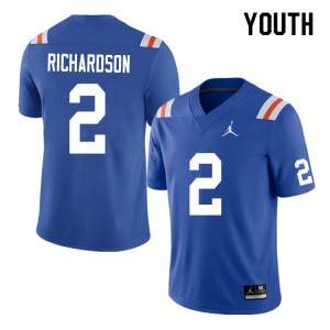 Youth Anthony Richardson Royal Florida #2 Throwback Football Jerseys