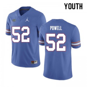 Youth Antwuan Powell Blue Florida #52 High School Jersey