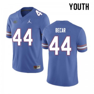 Youth Brandon Becar Blue UF #44 Official Jersey