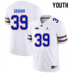 Youth Fenley Graham White University of Florida #39 University Jerseys