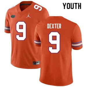 Youth Gervon Dexter Orange UF #9 High School Jerseys
