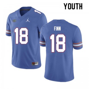 Youth Jacob Finn Blue Florida #18 Player Jerseys