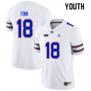 Youth Jacob Finn White Florida #18 Stitched Jersey