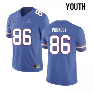 Youth Jordan Pouncey Blue Florida Gators #86 Official Jerseys