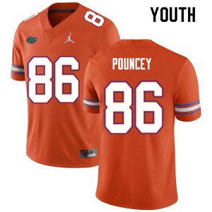 Youth Jordan Pouncey Orange Florida #86 Stitch Jerseys