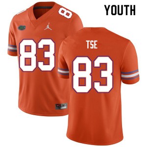 Youth Joshua Tse Orange Florida #83 NCAA Jerseys