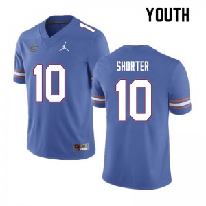 Youth Justin Shorter Blue UF #10 University Jersey