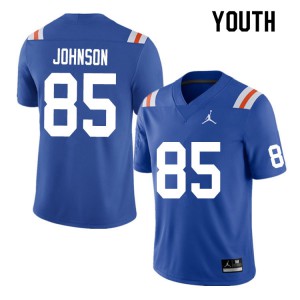 Youth Kevin Johnson Royal University of Florida #85 Throwback Official Jersey