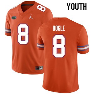 Youth Khris Bogle Orange Florida #8 Player Jersey
