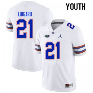 Youth Lorenzo Lingard White Florida #21 Stitch Jerseys