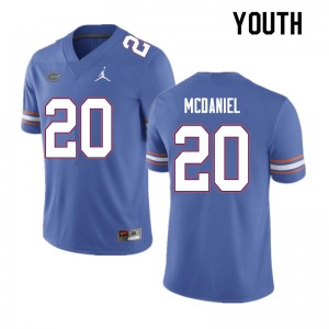 Youth Mordecai McDaniel Blue Florida #20 Player Jerseys
