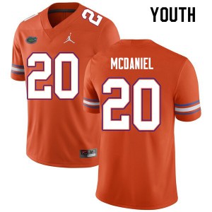 Youth Mordecai McDaniel Orange UF #20 Stitched Jersey