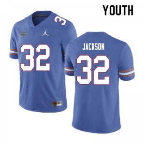 Youth N'Jhari Jackson Blue Florida #32 Embroidery Jersey