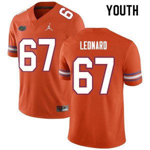 Youth Richie Leonard Orange UF #67 University Jerseys