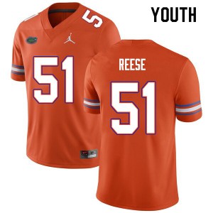 Youth Stewart Reese Orange Florida #51 Player Jerseys