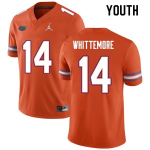Youth Trent Whittemore Orange University of Florida #14 NCAA Jerseys