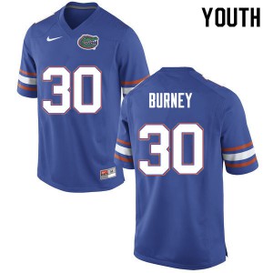 Youth Amari Burney Blue University of Florida #30 Player Jerseys