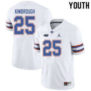 Youth Jordan Brand Chester Kimbrough White UF #25 College Jersey