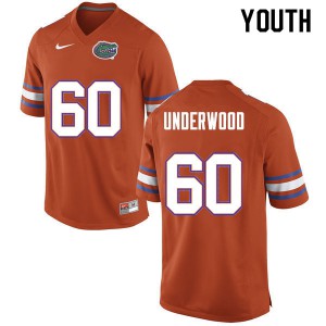 Youth Houston Underwood Orange Florida #60 University Jersey