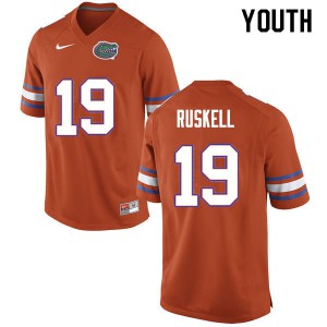 Youth Jack Ruskell Orange University of Florida #19 Stitched Jerseys