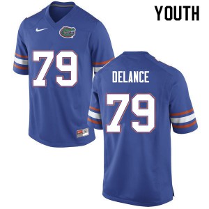 Youth Jean DeLance Blue University of Florida #79 High School Jersey