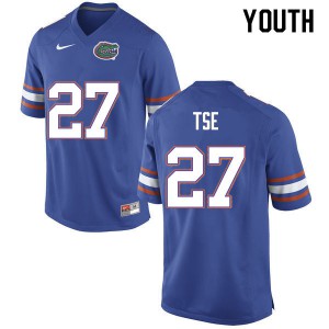 Youth Joshua Tse Blue Florida #27 NCAA Jerseys