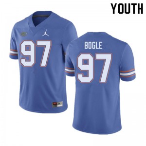Youth Jordan Brand Khris Bogle Blue UF #97 Alumni Jersey