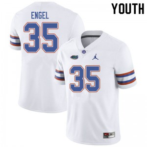 Youth Jordan Brand Kyle Engel White University of Florida #35 NCAA Jerseys