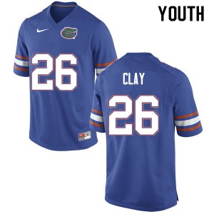 Youth Robert Clay Blue Florida #26 College Jersey