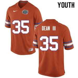 Youth Trey Dean III Orange UF #35 Embroidery Jerseys