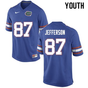 Youth Van Jefferson Blue University of Florida #87 Stitched Jerseys