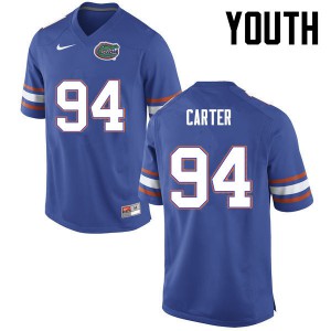 Youth Zachary Carter Blue University of Florida #94 Stitch Jersey